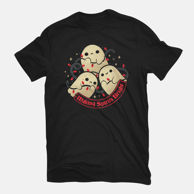 Cute Ghosts Making Spirits Bright-Mens-Premium-Tee-xMorfina