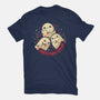 Cute Ghosts Making Spirits Bright-Unisex-Basic-Tee-xMorfina