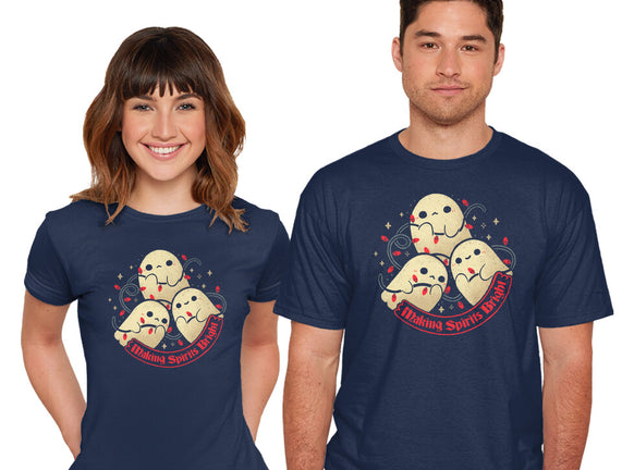 Cute Ghosts Making Spirits Bright