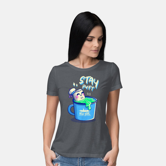 Marshmallow Time-Womens-Basic-Tee-Donnie