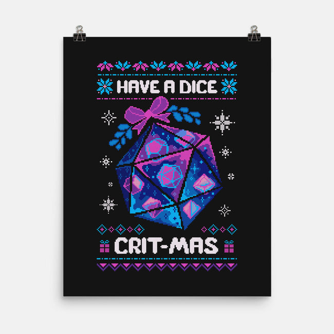 Have A Dice Crit-mas-None-Matte-Poster-ricolaa