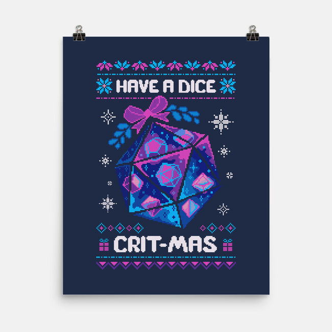 Have A Dice Crit-mas-None-Matte-Poster-ricolaa