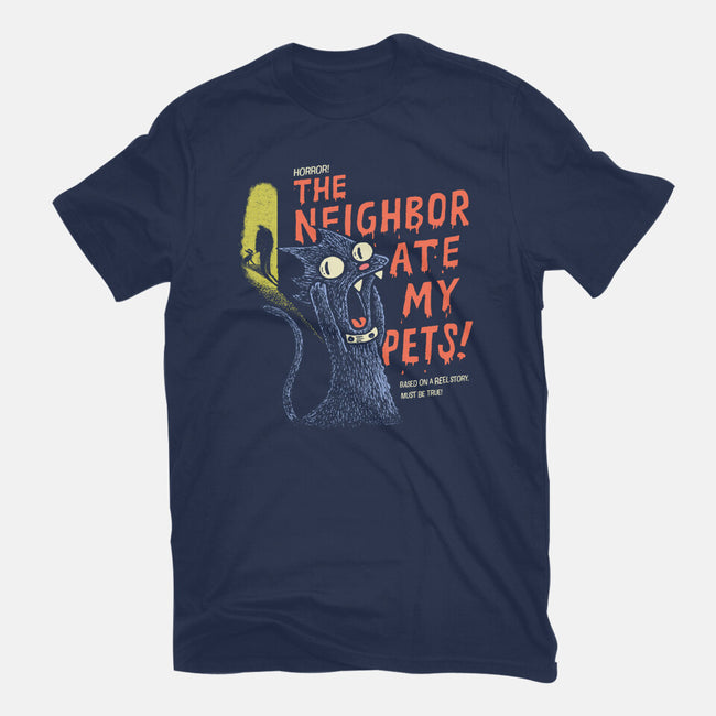 The Neighbor Ate My Pets-Womens-Basic-Tee-Wenceslao A Romero