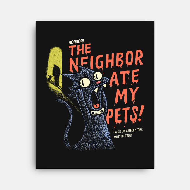 The Neighbor Ate My Pets-None-Stretched-Canvas-Wenceslao A Romero