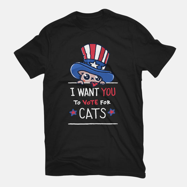 You Should Vote For Cats-Womens-Basic-Tee-Wenceslao A Romero