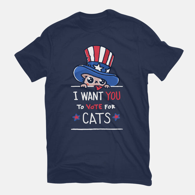 You Should Vote For Cats-Mens-Basic-Tee-Wenceslao A Romero