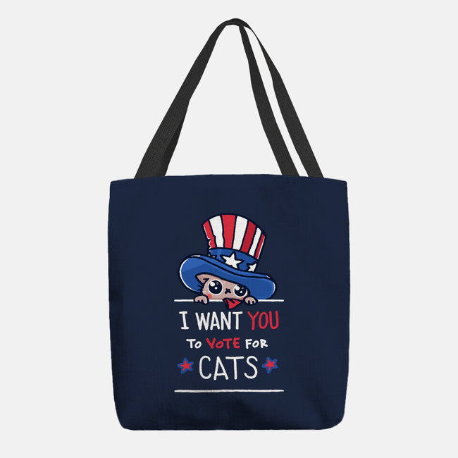 You Should Vote For Cats-None-Basic Tote-Bag-Wenceslao A Romero