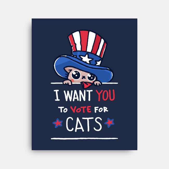 You Should Vote For Cats-None-Stretched-Canvas-Wenceslao A Romero