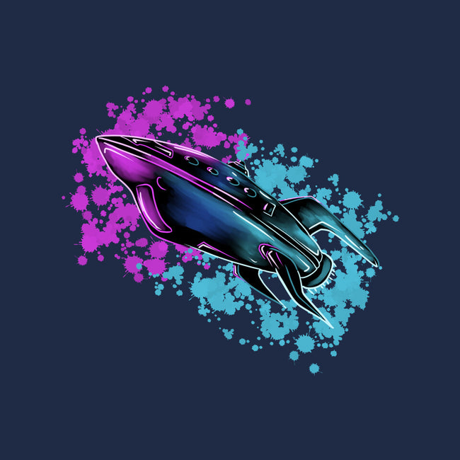 Neon Spaceship-None-Glossy-Sticker-nickzzarto