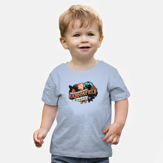 Haddonfield Holidays-Baby-Basic-Tee-glitchygorilla