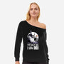 Ghost Animation Dog-Womens-Off Shoulder-Sweatshirt-Studio Mootant