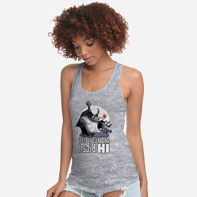 Ghost Animation Dog-Womens-Racerback-Tank-Studio Mootant