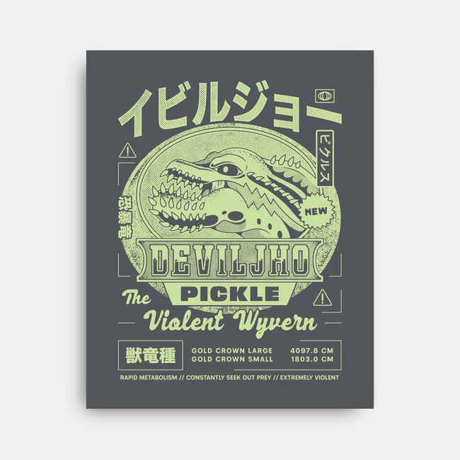 Deviljho Pickle Grunge-None-Stretched-Canvas-LAGELANTEE