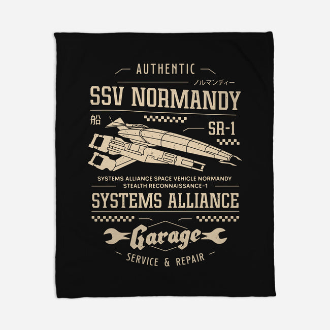 SSV Normandy Garage-None-Fleece-Blanket-LAGELANTEE