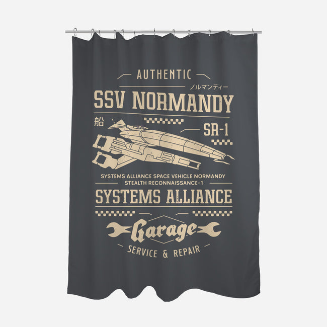 SSV Normandy Garage-None-Polyester-Shower Curtain-LAGELANTEE