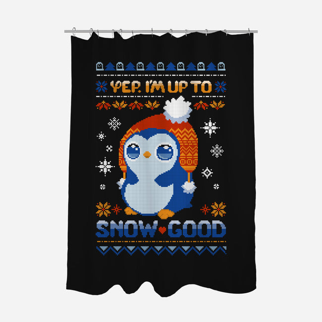 I Am Up To Snow Good-None-Polyester-Shower Curtain-ricolaa