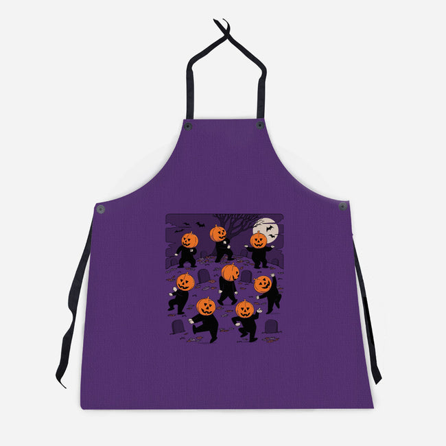 Halloween Dance-Unisex-Kitchen-Apron-pigboom