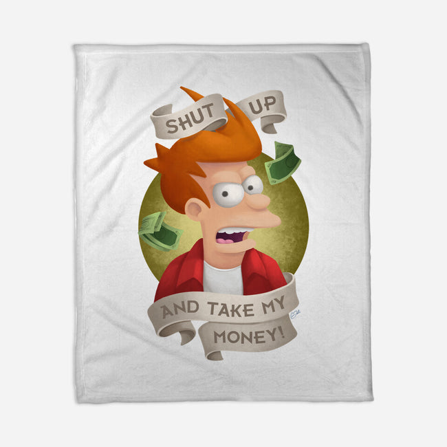 Shut Up And Take My Money-None-Fleece-Blanket-ChristaDoodles