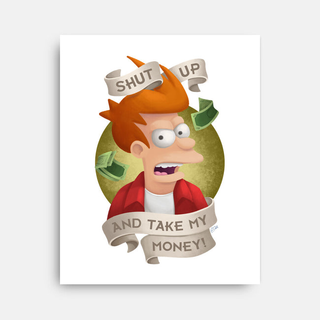 Shut Up And Take My Money-None-Stretched-Canvas-ChristaDoodles