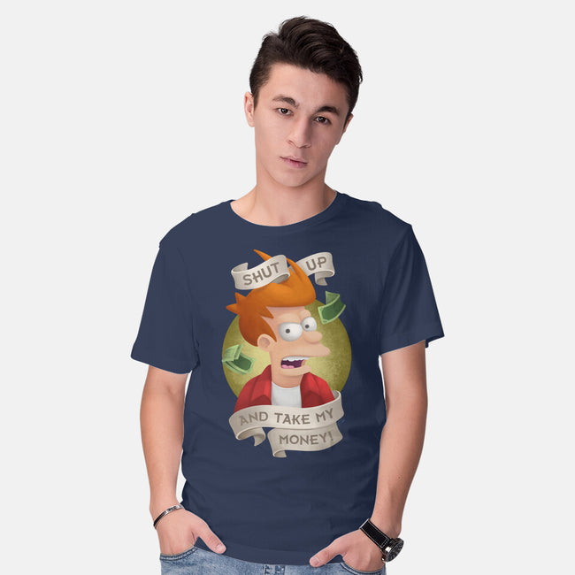 Shut Up And Take My Money-Mens-Basic-Tee-ChristaDoodles