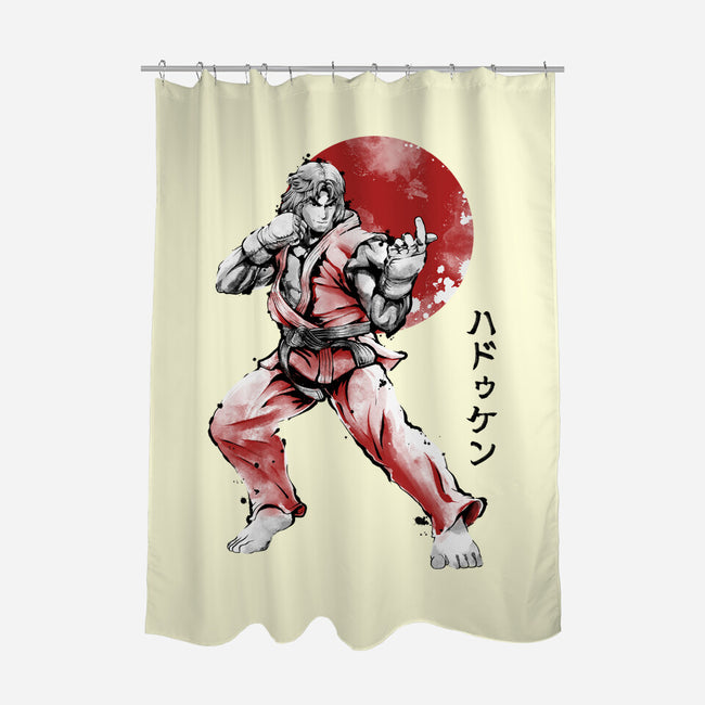 Masters Ken Sumi-None-Polyester-Shower Curtain-Astrobot Invention