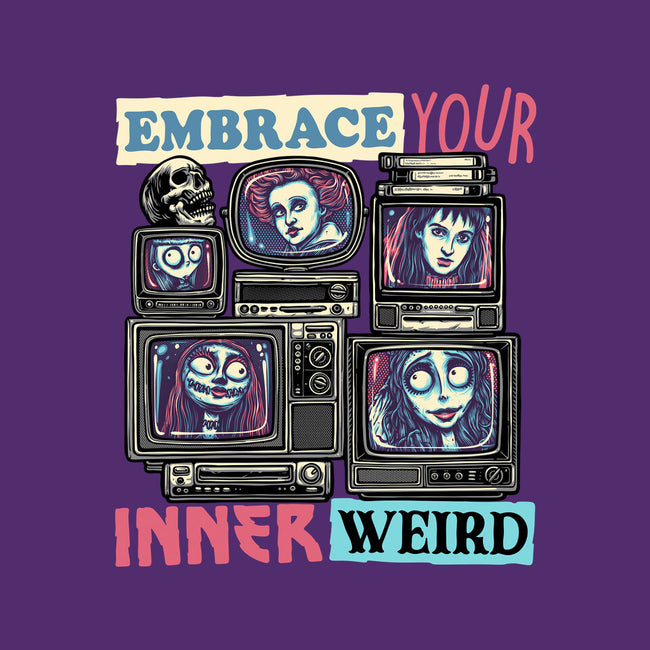 Embrace Your Inner Weird-Womens-Off Shoulder-Sweatshirt-glitchygorilla