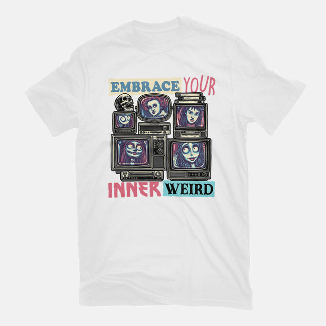 Embrace Your Inner Weird-Unisex-Basic-Tee-glitchygorilla