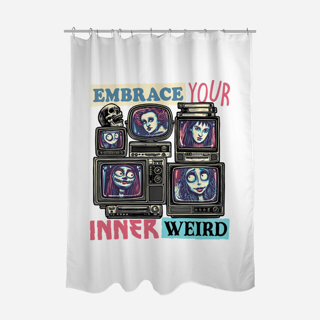 Embrace Your Inner Weird-None-Polyester-Shower Curtain-glitchygorilla