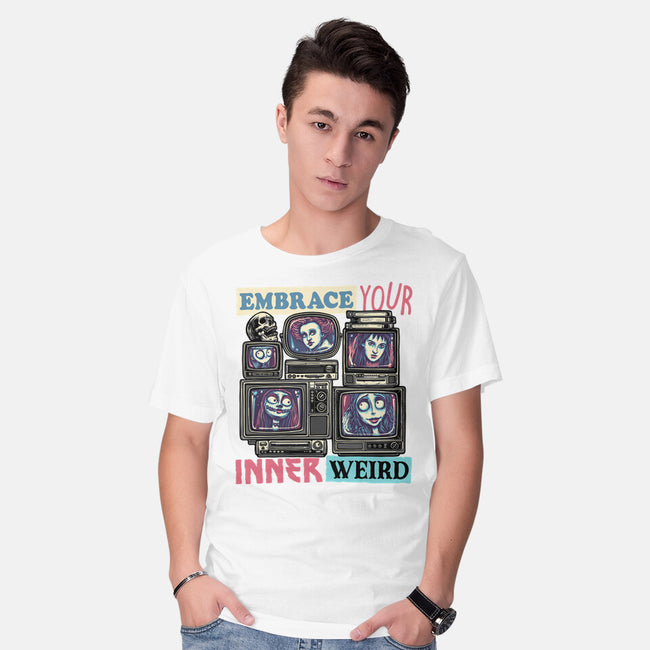 Embrace Your Inner Weird-Mens-Basic-Tee-glitchygorilla