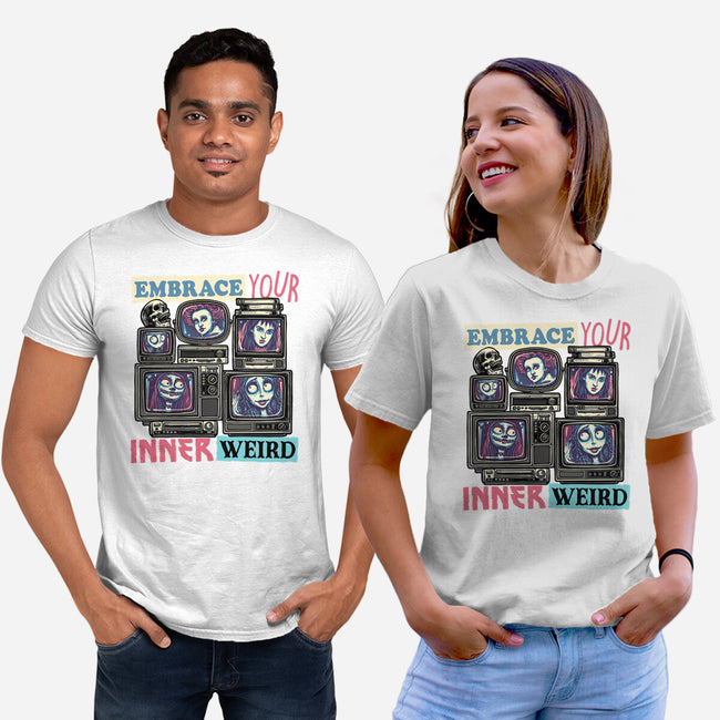 Embrace Your Inner Weird-Unisex-Basic-Tee-glitchygorilla