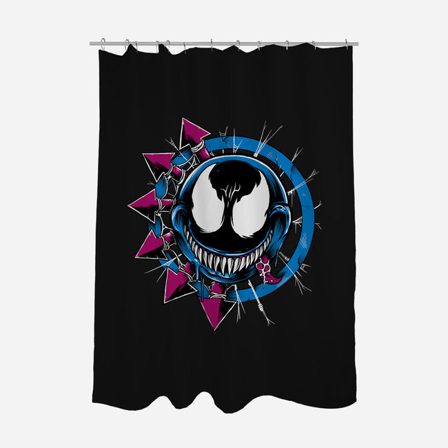 Venom Smiley-None-Polyester-Shower Curtain-joerawks