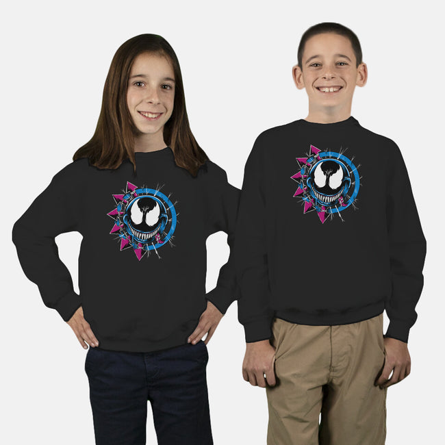 Venom Smiley-Youth-Crew Neck-Sweatshirt-joerawks