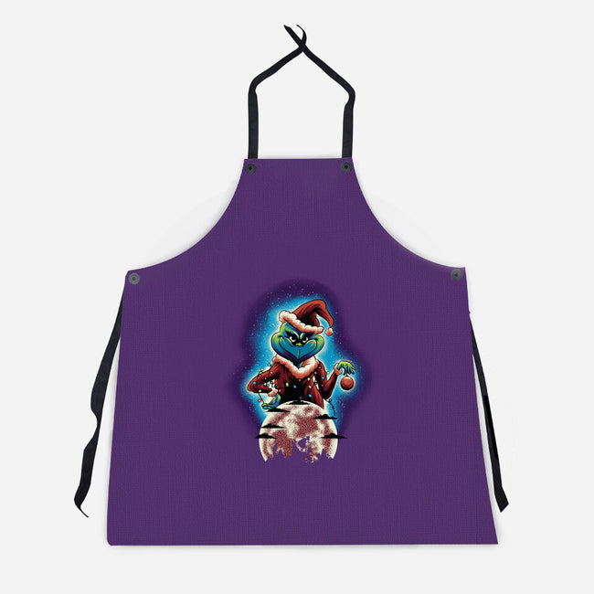 The Christmas Thief-Unisex-Kitchen-Apron-rmatix