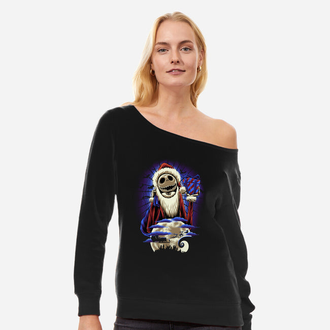 Wonderful Nightmare-Womens-Off Shoulder-Sweatshirt-rmatix