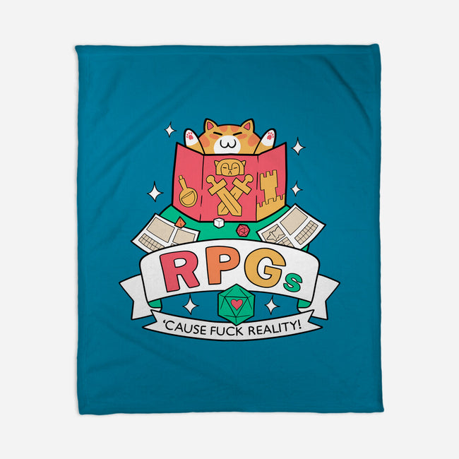 RPGs Cause Eff Reality-None-Fleece-Blanket-queenmob