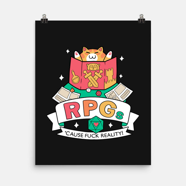 RPGs Cause Eff Reality-None-Matte-Poster-queenmob