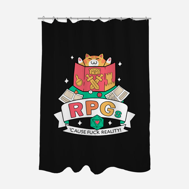 RPGs Cause Eff Reality-None-Polyester-Shower Curtain-queenmob