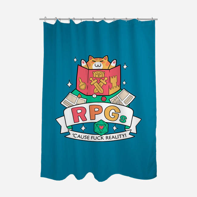 RPGs Cause Eff Reality-None-Polyester-Shower Curtain-queenmob