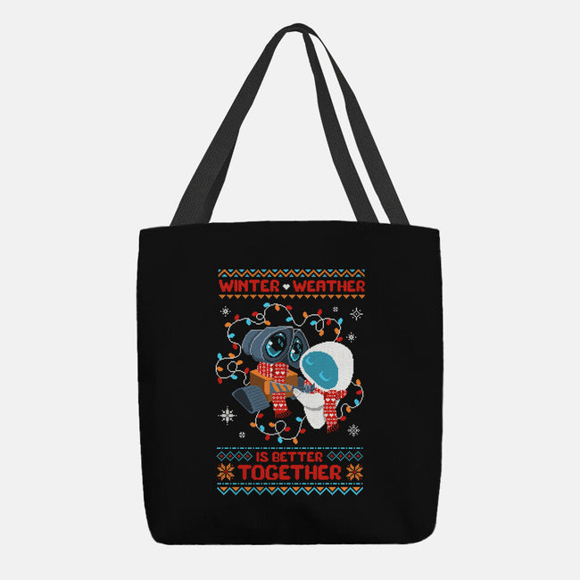 Winter Weather Is Better Together-None-Basic Tote-Bag-ricolaa