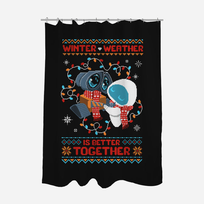 Winter Weather Is Better Together-None-Polyester-Shower Curtain-ricolaa