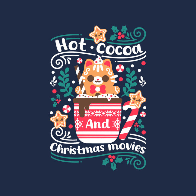 Hot Cocoa And Christmas Movies-Baby-Basic-Tee-NemiMakeit