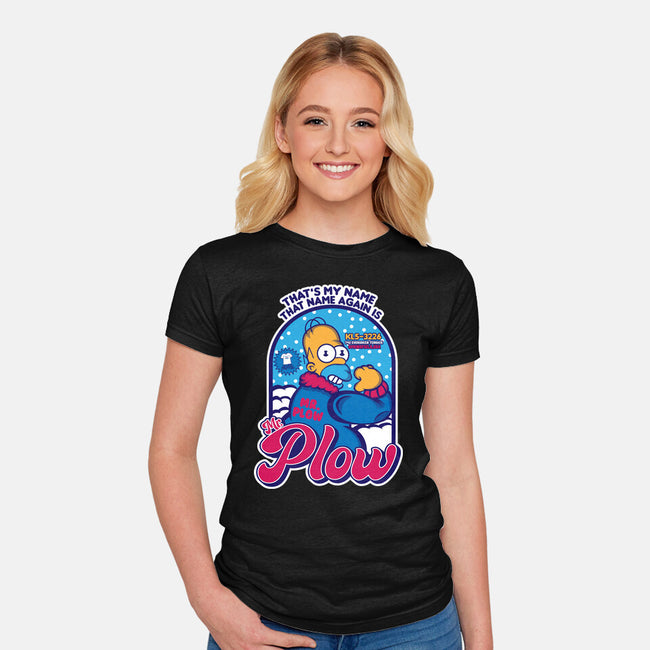 Mr. Plow-Womens-Fitted-Tee-SuperEdu