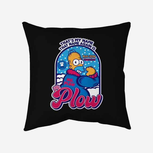 Mr. Plow-None-Removable Cover w Insert-Throw Pillow-SuperEdu