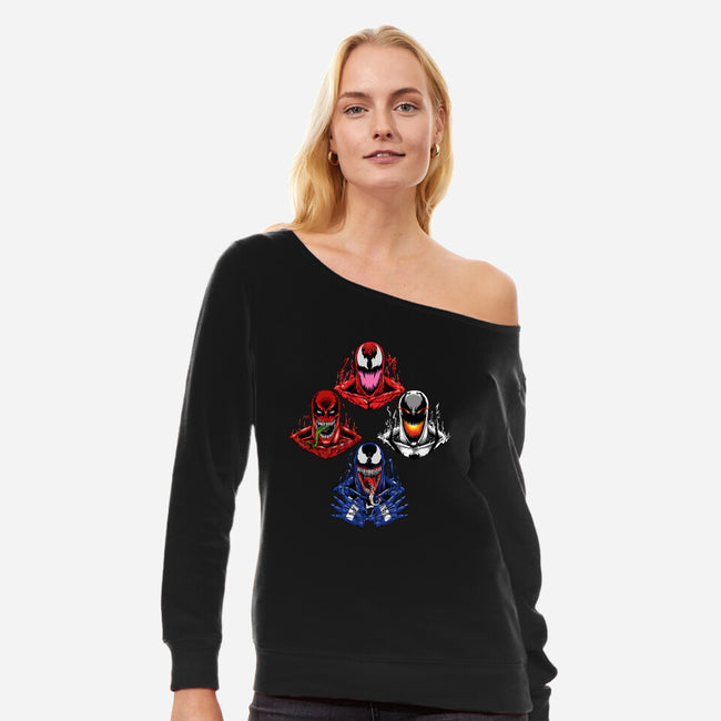 Symbiotes Rhapsody-Womens-Off Shoulder-Sweatshirt-joerawks