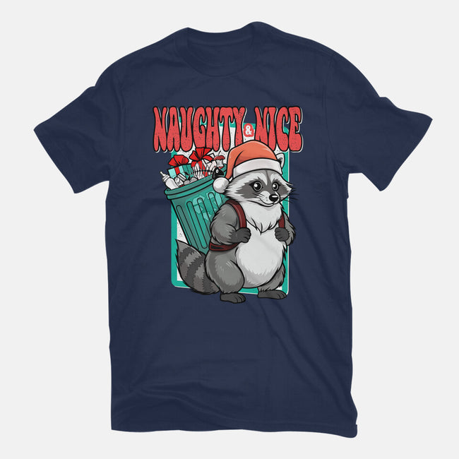 Naughty And Nice Santa-Mens-Basic-Tee-palmstreet