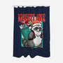 Naughty And Nice Santa-None-Polyester-Shower Curtain-palmstreet