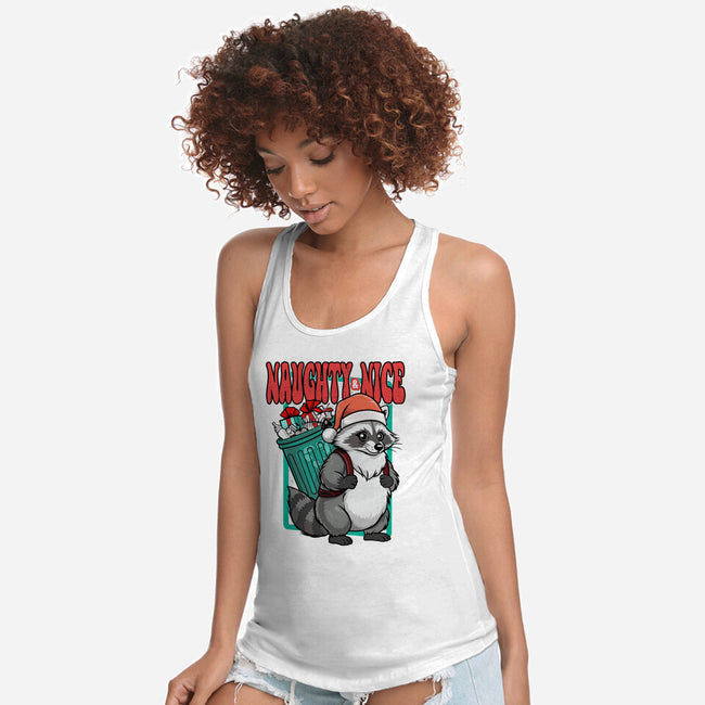 Naughty And Nice Santa-Womens-Racerback-Tank-palmstreet