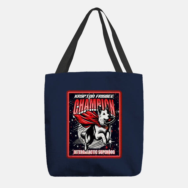 Krypton Frisbee Champ-None-Basic Tote-Bag-palmstreet