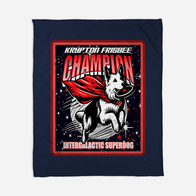 Krypton Frisbee Champ-None-Fleece-Blanket-palmstreet