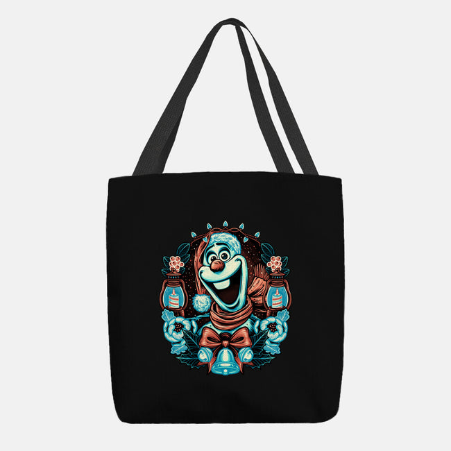 Christmas Snowman-None-Basic Tote-Bag-glitchygorilla